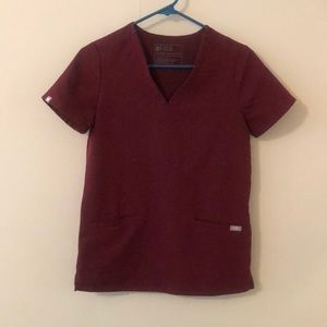 FIGS scrub Top | technical collection | Maroon | Sz XXS